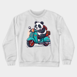 Panda biker Crewneck Sweatshirt